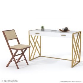 Evelyn Solid Wood 3 Drawer Study/Computer Table - Image 4