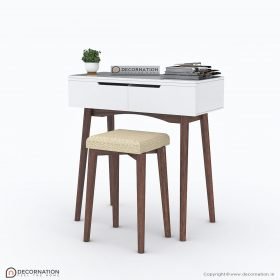 Oceane Dressing Table & Chair Set of 2 Drawer Storage - Image 4