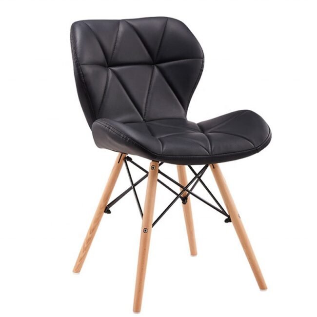 Malyn Soft Cushioned Seat and Wooden Legs Chair - Image 2