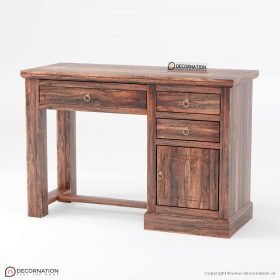Oliver Wooden Computer Table with Drawer Storage - Image 3