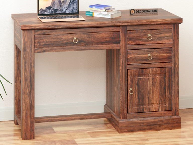 Oliver Wooden Computer Table with Drawer Storage