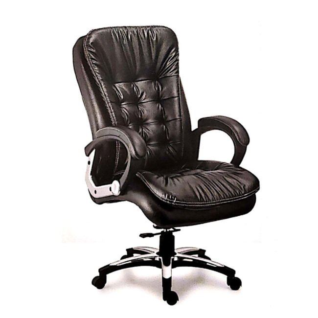 Rexine Cushion Brown Executive chair