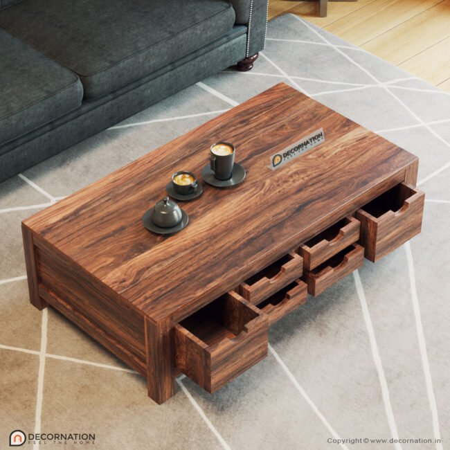 Juliet Wooden 6 Drawers Coffee Table - Image 2