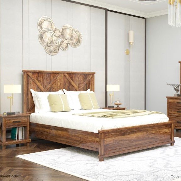 Swann Wooden Bedroom Double Bed