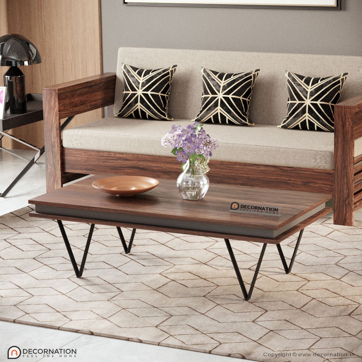 Lydia Wooden Coffee Table