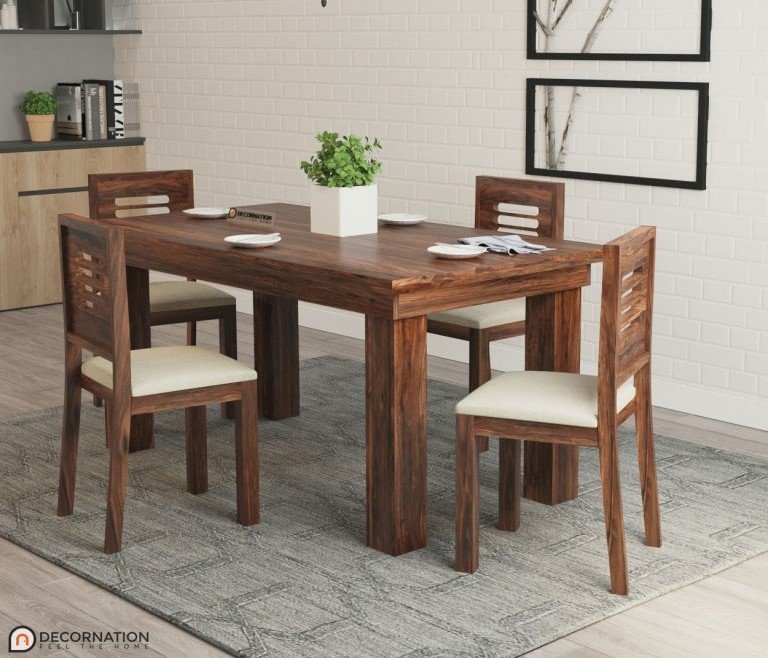 Demelza Wooden 6 Seater Dining Table Set – 6 Seater