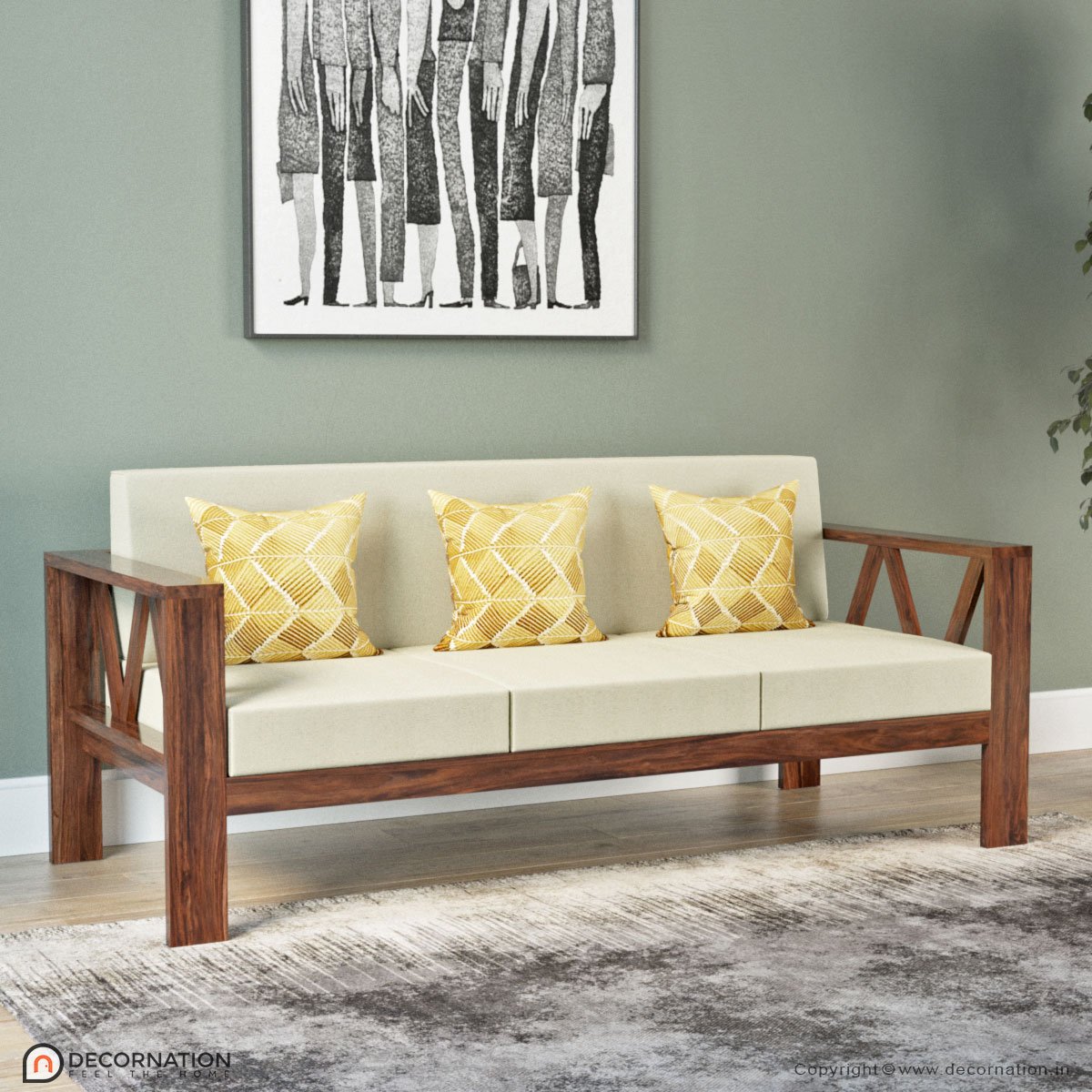 Livia 7 Seater Sofa Set – 3 Seater