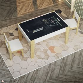 Dora Wooden Play Table Chair Set - Image 4
