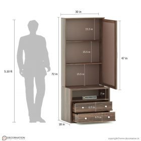 Cora Wooden Storage Dressing Table - Image 4