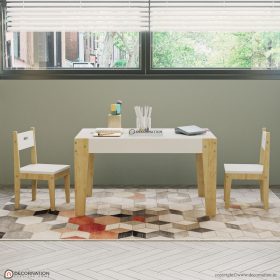 Dora Wooden Play Table Chair Set - Image 3