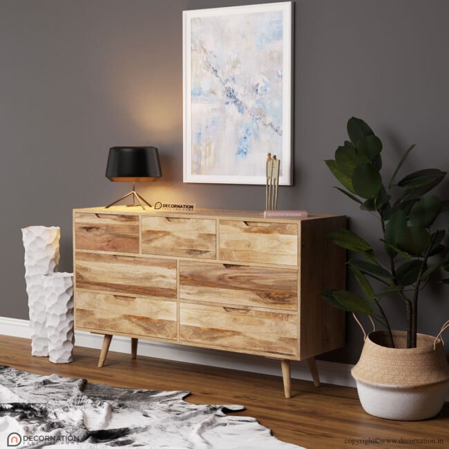 Denver Wooden Large Chest of Drawers - Image 2