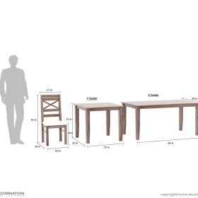 Sicily Dining Table With Chairs - Image 6