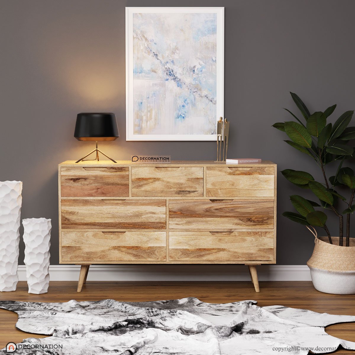 Denver Wooden Large Chest of Drawers