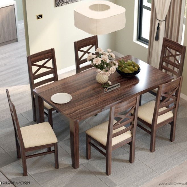 Sicily Dining Set for 6 With Chairs – 6 Seater