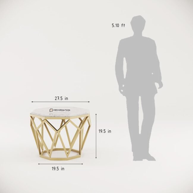 Aria Diamond Shape Coffee Table - Image 10