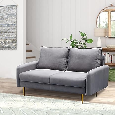 Inara Velvet 2- Seater Sofa Set Modern Sofa & Loveseat - Image 39