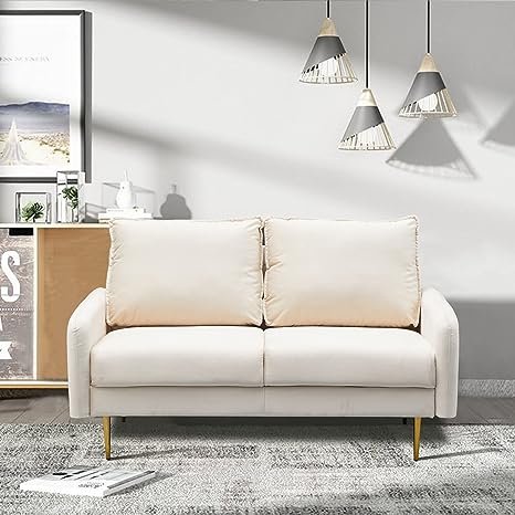 Inara Velvet 2- Seater Sofa Set Modern Sofa & Loveseat - Image 5