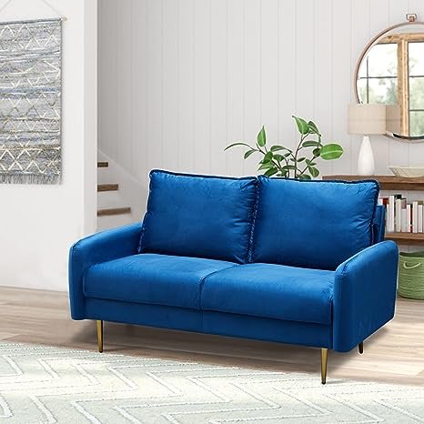 Inara Velvet 2- Seater Sofa Set Modern Sofa & Loveseat - Image 9