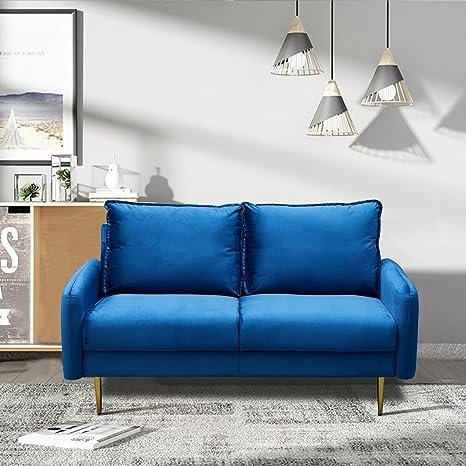 Inara Velvet 2- Seater Sofa Set Modern Sofa & Loveseat - Image 10