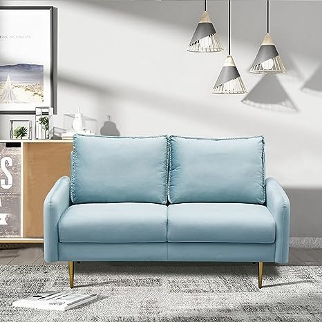 Inara Velvet 2- Seater Sofa Set Modern Sofa & Loveseat - Image 48