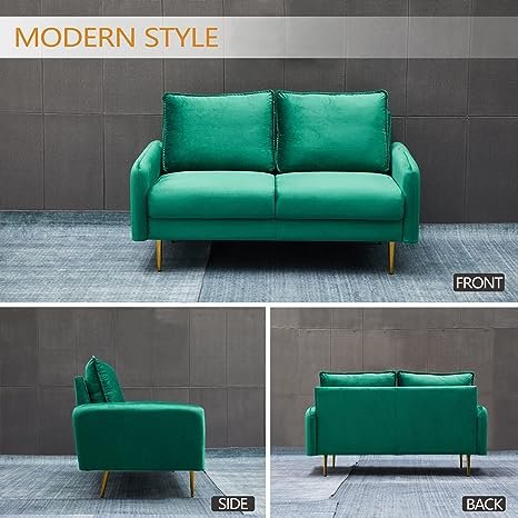 Inara Velvet 2- Seater Sofa Set Modern Sofa & Loveseat - Image 32