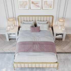 Lucius Upholstered King Size Bed