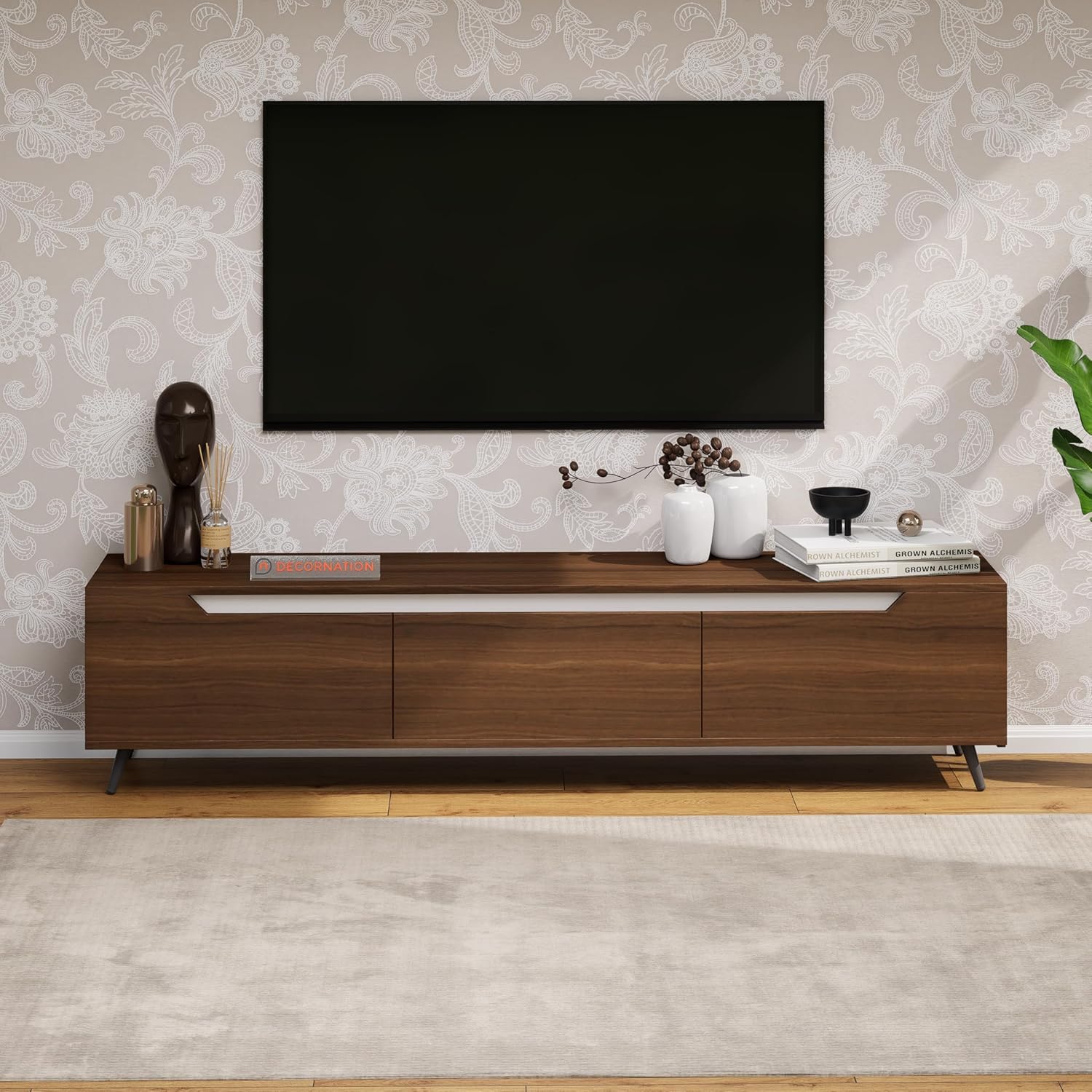 Nova Tv unit – Medium – Walnut