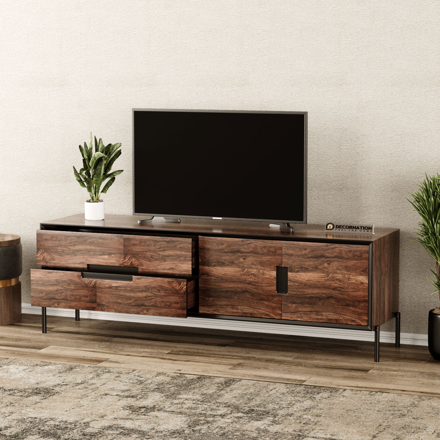 Aero Tv unit with Cabinets