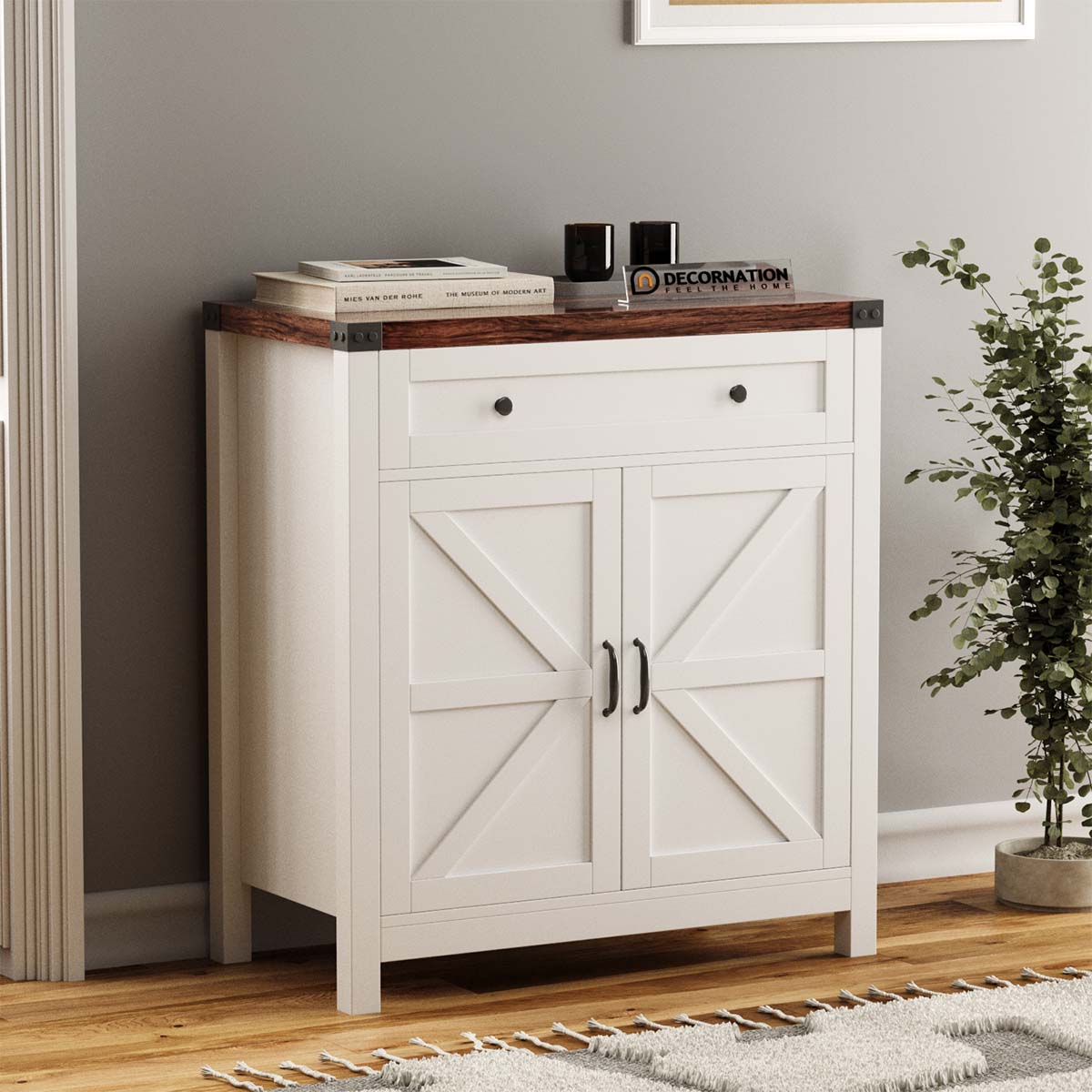 Zenvor Corner Cabinet with Storage