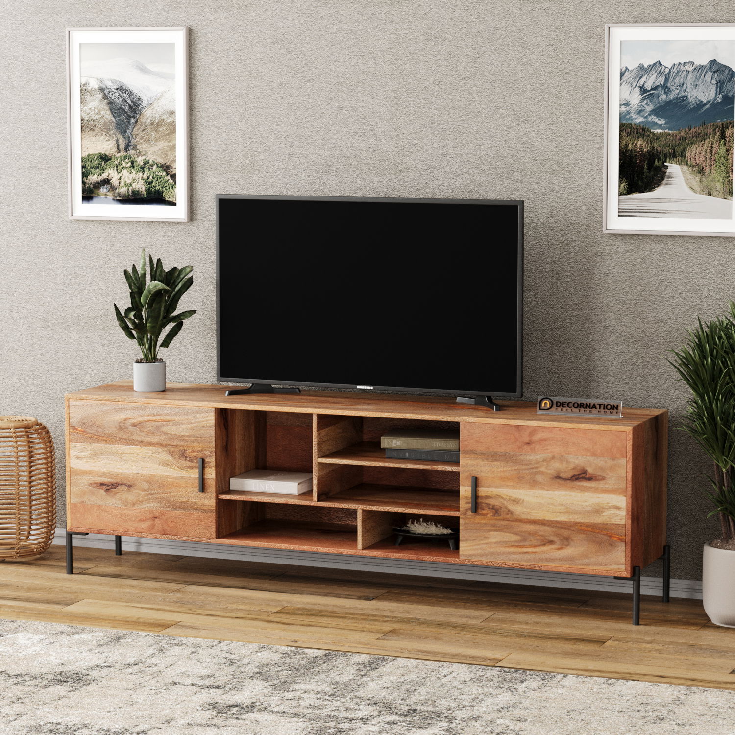 Marbella tv cabinet with storage