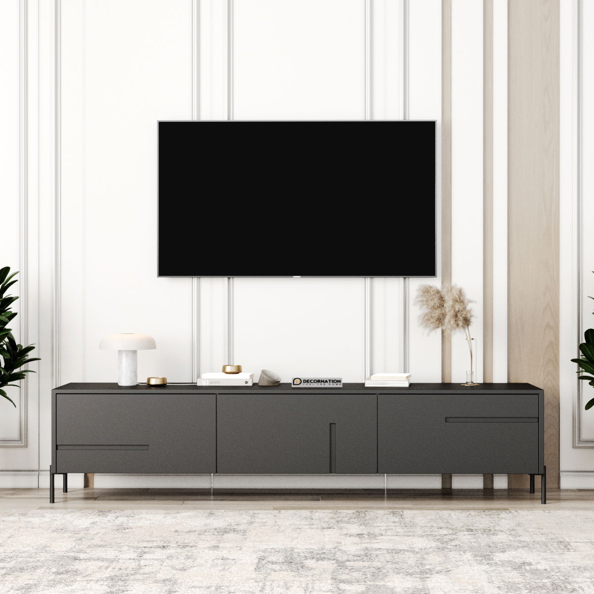 Zyra Tv Unit table with 3 cabinets