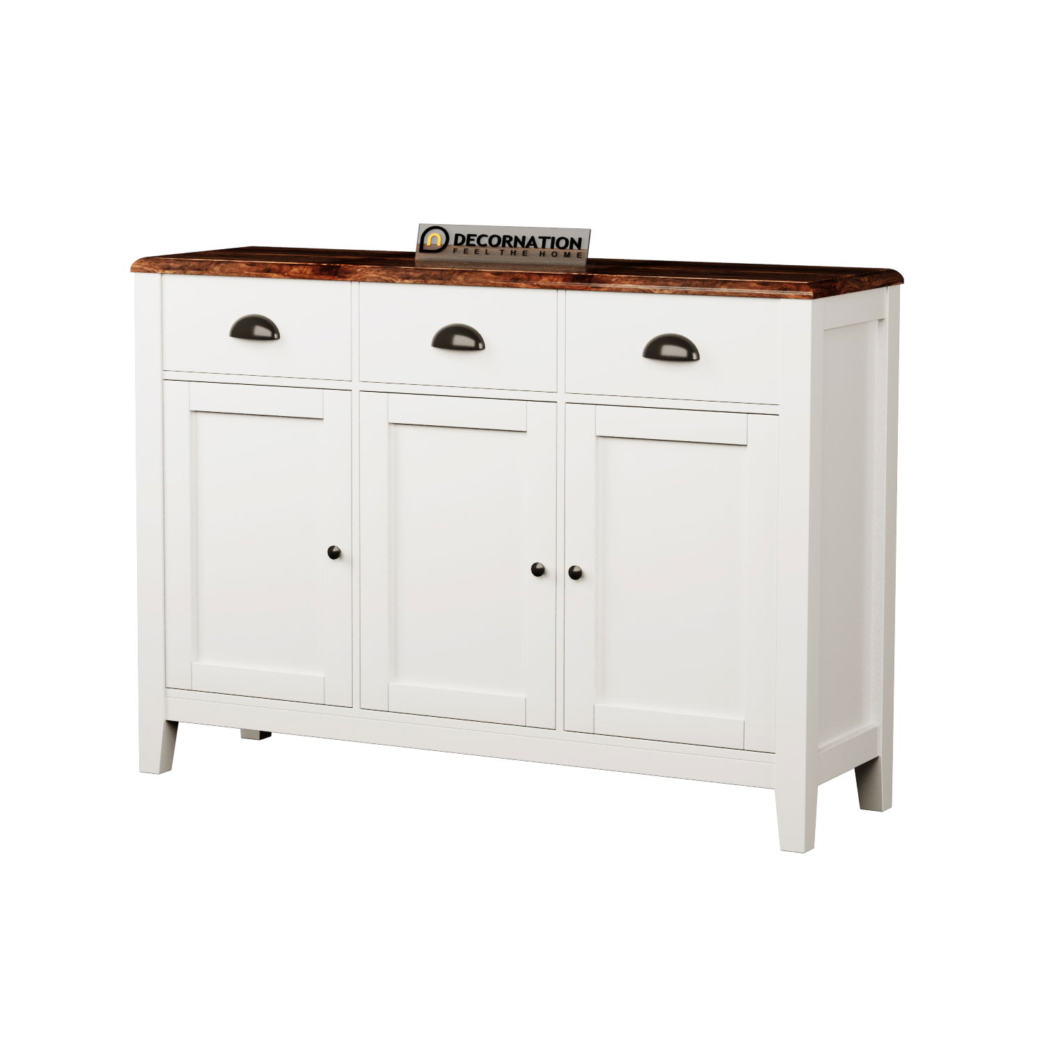 white-sideboard-with-2-cabinets-and-3-drawers